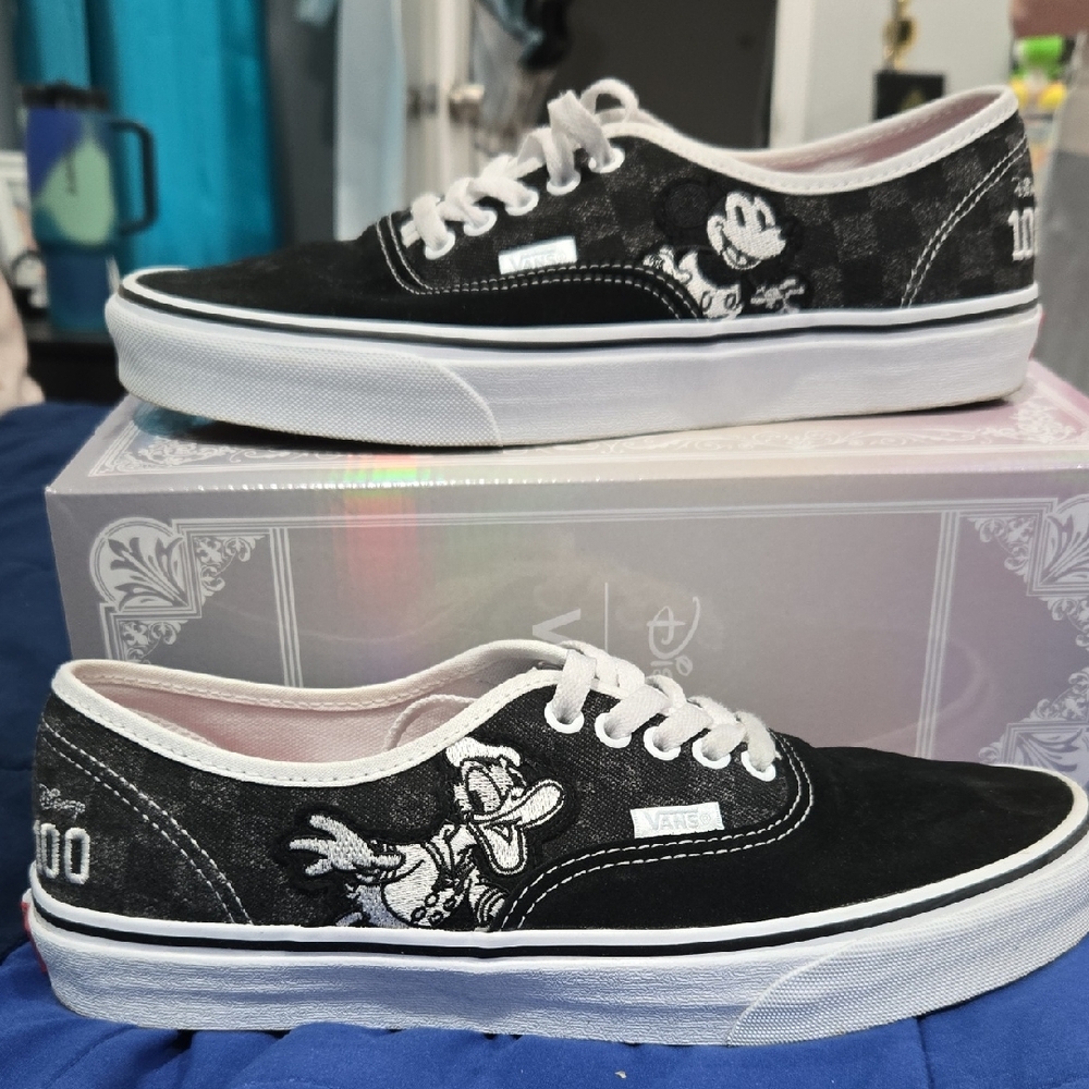 Vans 100 Year Disney Authentic Shoes Mens 9, Womens 10.5.